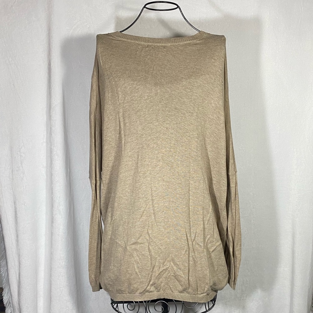 MNG light brown sweater with sparkles size M - Picture 6 of 8